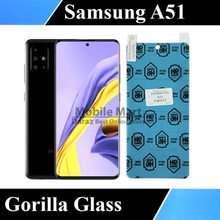 Samsung A51 Unbreakable Gorilla Glass Premium High Quality Tempered Glass Screen Protector For Galaxy A51