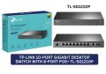 TP-LINK 10-Port Gigabit Desktop Switch with 8-Port PoE+ TL-SG1210P. 