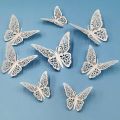 3D Golden Butterfly Wall Stickers (Pack of 12). 