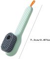 Multi-purpose shoe brush soft bristle automatic liquid long handle cleaning brush clothes board brush household cleaning tools. 