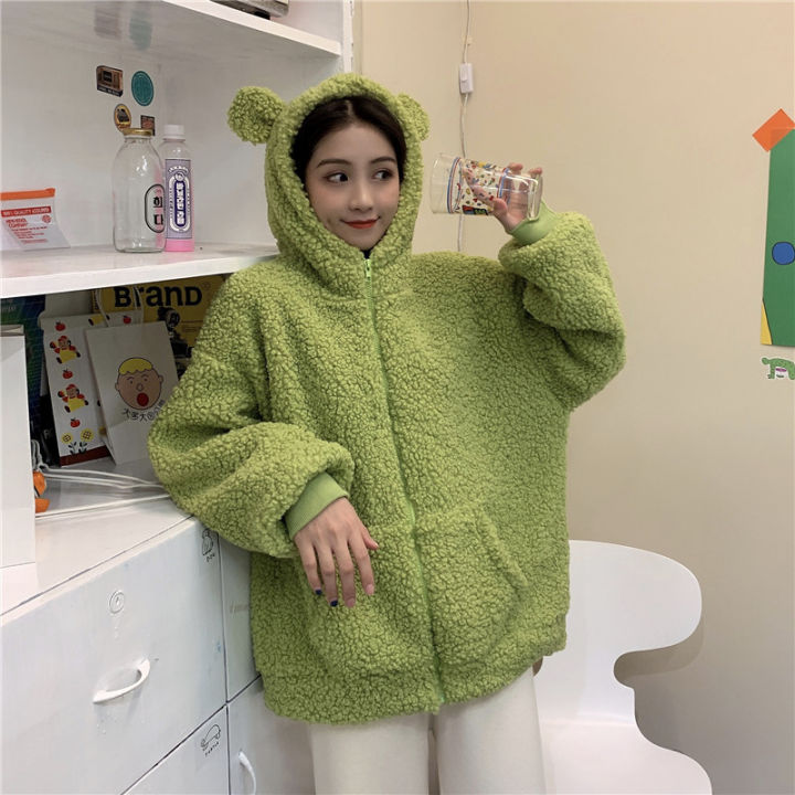 Yfashion%20Women%20Cute%20Warm%20Coat%20Winter%20Bear%20Ears%20Furry%20Thickened%20Jacket%20Large%20Size%20Loose%20Solid%20Color%20Hooded%20Coat%20color%20-%20Image%204