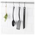 3-Piece Kitchen Utensil Set IKEA GNARP, Black Imported - Spoons Cooking & Serving. 