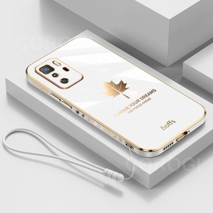 For Xiaomi POCO X3 GT Back Cover Luxury 6D Plating Soft Silicone Glossy Case Camera Lens Protection Square Frame Shockproof Mobile Phone Cases