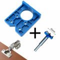 Concealed Hinge Hole Drilling Bits Jig For 35mm Cabinet Hinges Mounting Plate Nicle. 