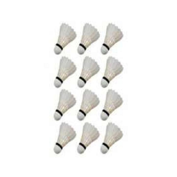 Ejaz Gold Feather Shuttles - 12 Pcs - Free