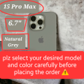 Official Silicone Case for iPhone 15 / 15 Plus / 15 Pro / 15 Pro Max Case – Back Cover with Apple Logo – Natural Titanium. 