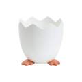 Multifunctional Egg Shape Design Creative Desktop Makeup Brushes Stationery Pen Pencille Holder Storage Container Holder. 