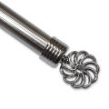 Curtain Rod End Stopper Pack of 2 for 1-Inch Rods, Available in 4 Colors. 