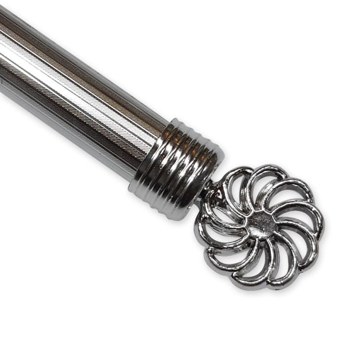 Curtain Rod End Stopper Pack of 2 for 1-Inch Rods, Available in 4 Colors