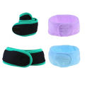 Soft Adjustable Hair Wrap Toweling Band – Pack of 1/2/3/6 – Comfortable Headband for Facial Care, Makeup & Spa. 