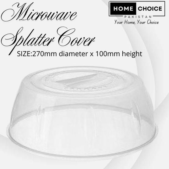 Homechoice Pakistan - Microwave splatter cover / Microwave food cover / Microwave lid / Plastic microwave cover / Food splatter guard / Vented microwave cover / Microwave safe cover / Food protection cover / Kitchen microwave accessory