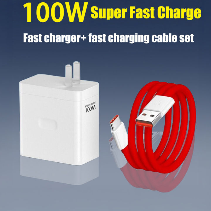 OnePlus 100W SuperVOOC Charger with USB A+10A and Type C for OnePlus 11/11R/10 Pro