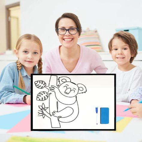 Small Whiteboard Board For Students Double Sided Whiteboard Kids White Board Student White Board Children White Board Double Side White Board With Marker And Duster for Home Office School Dry Erasable White Board Drawing White Board Double Sided