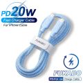 Fukabo PD 20W Fast Charger Data Cable For Apple iPhone 14 12 11 13 Pro Max 7 8 Plus XR X XS SE USB C Type C Charging Accessories. 