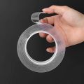 Transparent Double Sided Tape Nano Tape Waterproof Wall Stickers Reusable Adhesive Super Glue Home Decoration. 