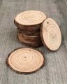 Natural Wood Slices (12 Pcs, 3–5 Inches) – Rustic DIY Craft Kit for Wedding Decor, Art Projects & Ornaments. 