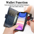 lthmy for Infinix Zero 8 (6.85 )/ X687 Flip PU Leather Magnetic Luxury Casing Classic Solid color Stand Wallet Protection Cover. 