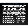 TREK Push Bike Cycle Stickers Mountain Bike Luminous Reflective & PVC Plotter Cutting Stickers 11 Piece Full Set. 