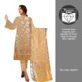 Premium Fany Organza Zarri Barosha 3P Party Wear for Women SKU: objs003. 