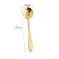 8 Diffient Pattern Rose Red for Sugar Ice Cream Coffee Dessert Bar tools Stainless Steel Mixing Spoon Flower Spoon Set Soup Spoon Cutlery Set Teaspoon. 