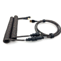 Mechanical Keyboard Cable Aviation Plug-In Cable Spring Cable Game Keyboard Cable Mechanical Keyboard Coiled Cable. 