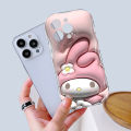 YYDS for Infinix Zero 30 4G Back Cover Cute Kuromi Case Cream Texture Wavy Edge Soft Silicone Mobile Cover. 
