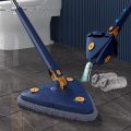 360° Rotatable Adjustable Cleaning Mop Triangle Mop with Stainless Steel Long Handle Push-Pull Squeezing Cleaning Mop Dry & Wet Mop for Floor, Windows, Cleaning  Triangle Auto Squeeze Long Handle Mop. 