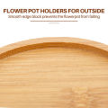 Wooden Plant Stand Flower Pot Base Holder Round for Indoor Outdoor. 