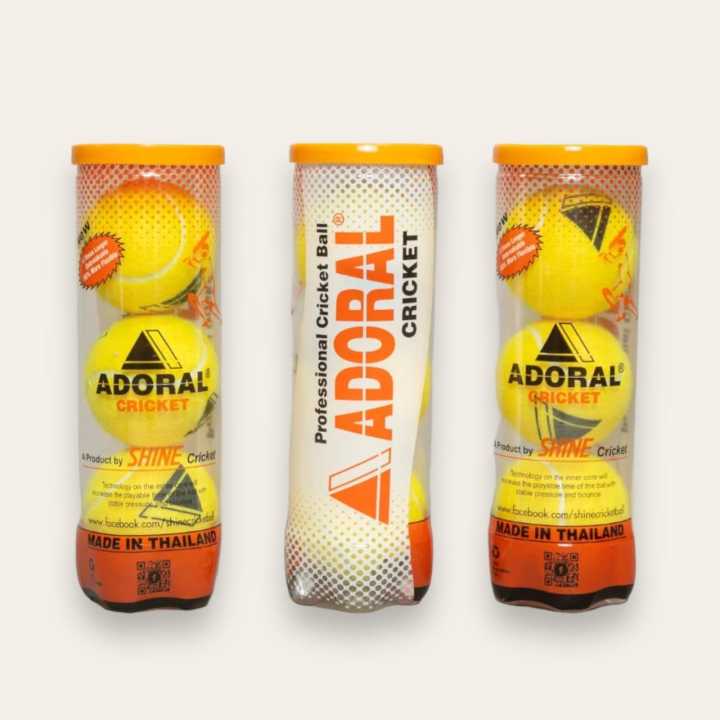 Adoral Cricket Tennis Ball (Pack of 3 )(Made in Thailand)