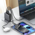 LDNIO Q408 100W GaN Charger PD Small Usb C Mutil Device Quick Charge,  Charger GaN with USB C Ports - LDNIO Q408 100W GaN Super Fast Charger -  00W GaN Super Fast Charger Plug 1 USB 3 Type C Adapter Wall Mobile Phone Charger - 100W charger - 100W - charge. 