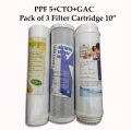 3 In 1 Bundle Offer ( PPF-5 + GAC + CTO Water Filter Cartridge ). 