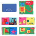 PinShang High-contrast 3d Baby Cloth Book Folding Animal Digital Cognition English Early Education. 
