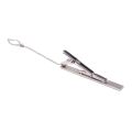 Mens Plain Silver Chrome Stainless Steel 6CM Standard Tie Clip Clasp Bars Pins. 