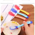 Silicone Baby Feeding Spoon Safety Baby Temperature Sensing Spoon Heat Toddler Food Feeding Spoons. 