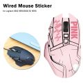 DIY Matte Mouse Sticker for Logitech G502 HERO Colorful PVC Frosted Texture Mouse Feet Film Mice Protective Cover for G502 HERO. 
