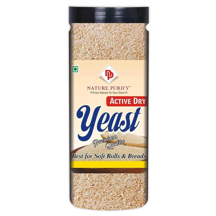 Nature Purify Active Dry Yeast Powder, Instant Yeast, Yeast for Baking Pizza, Yeast for Breads, Dry Yeast 100gm