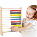 Log Color Bead Counting Frame Children'S Toys Abacus Rack Mong'S Early Education Beads Ten Wooden Puzzle Rack Tissue Boxes. 