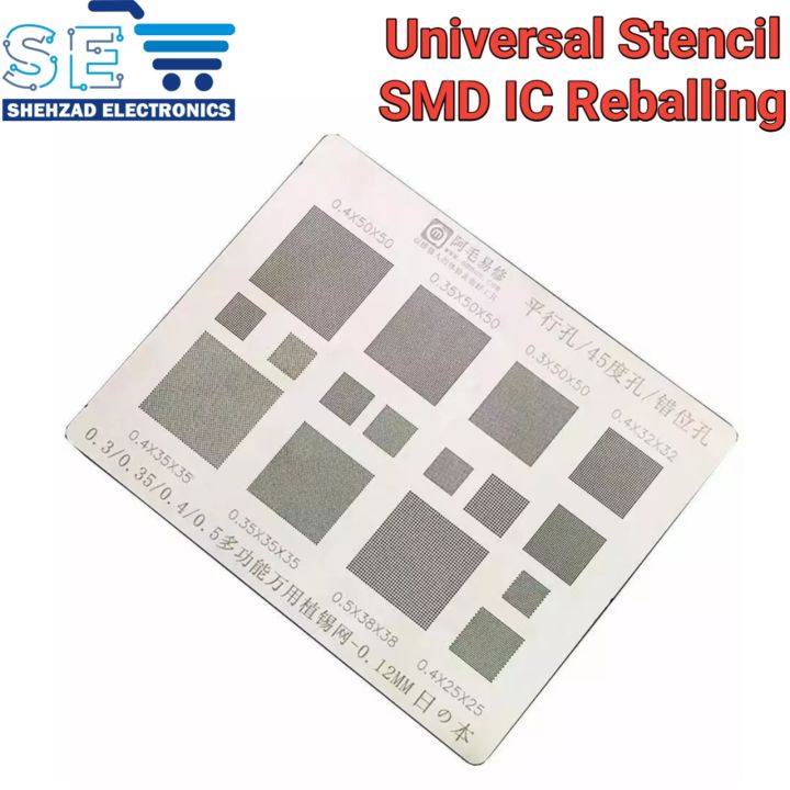 Universal Stencil for Bga IC Reballing Use Solder Paste & SMD for IC Reballing Steel Stencil