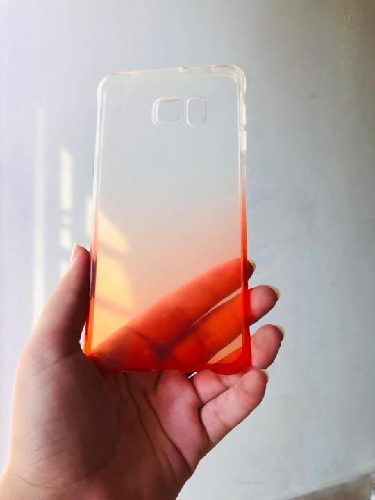 Samsung Galaxy S6 Edge Plus Double shaded Transparent Phone case protective waterproof design back cover case