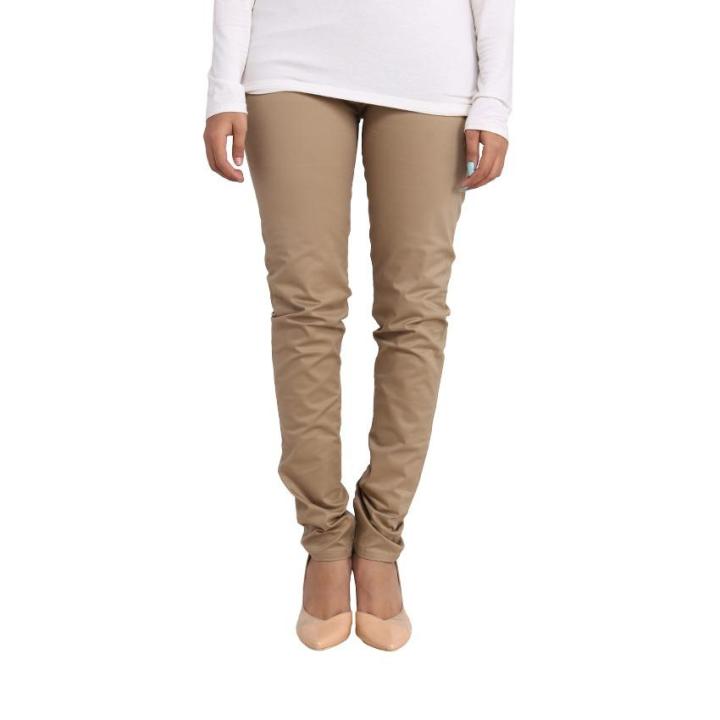 Peanut Brown Slim fit Jeans for women