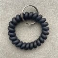 Matte Spiral Bracelet Keychain Cis Bracelets Stretchy Key Chain Wrist Cis Keyring Spring Key Holder for Gym Pool Yoga Sauna. 