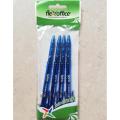 FlexOffice Retractable Smooth Ink Pen 1.0 mm - Pack of 4. 