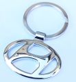 Hyundai Logo Metal Car Keychain Key Chain  (Silver) 3D. 