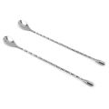 Stainless Steel Bartender Mixing Spoon Cocktail Stirrers, Spiral Pattern Bar Spoon Stirring Spoon With Long Handle. 