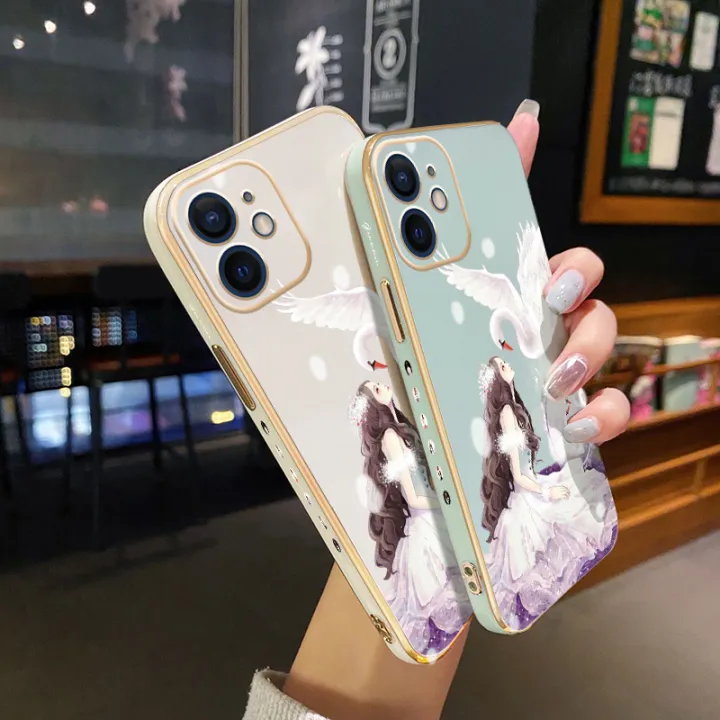 JIUMOO%20For%20OPPO%20A12%20Case%20Plating%20Side%20Edge%20Square%20New%20Design%20Clear%20Princess%20Girl%20Phone%20Cases%20Pattern%20Silicone%20Casing%20Full%20Back%20Cover%20Camera%20Protect%20Shockproof%20Softcase%20-%20Image%207