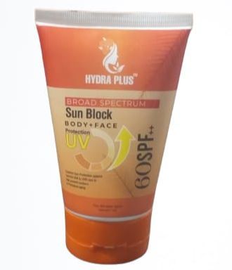 HYDRA PLUS BROAD SPECTRUM Sun Block BODY FACE Protection UV 60SPF