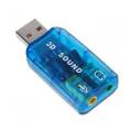 3D USB Sound Card Adapter With 3.5mm Jack For PC & Laptop plug & play. 