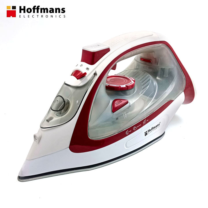 Hoffmans Electric Steam Iron HM-9026 - Faster, Easier and Smarter - 2800W Power | 12 Months Warranty | Ceramic Coating | Self Cleaning System | Anti Scale Filter Steam Iron - Household Appliances  - Home Appliances