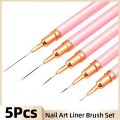 7/9/11/15/25mm Nail Liner Brush Set Drawing Lines Stripe Painting Flower Pen Nail Art Manicure DIY Manicure Design Accessories. 