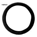 Mal Universal Winter Anti-Slip Soft Plush Car Steering Wheel Protected Cover Holder. 